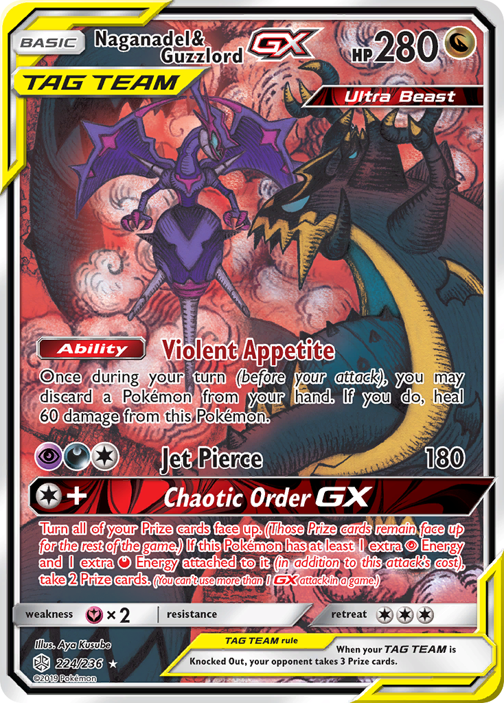 Naganadel & Guzzlord GX (224/236) [Sun & Moon: Cosmic Eclipse] | Mindsight Gaming