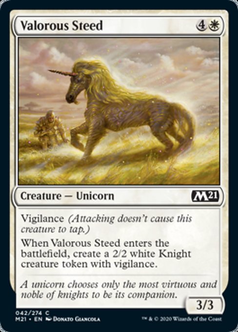 Valorous Steed [Core Set 2021] | Mindsight Gaming