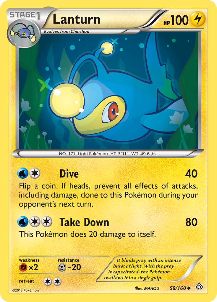 Lanturn (58/160) [XY: Primal Clash] | Mindsight Gaming