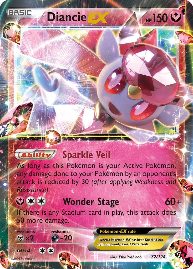 Diancie EX (72/124) [XY: Fates Collide] | Mindsight Gaming