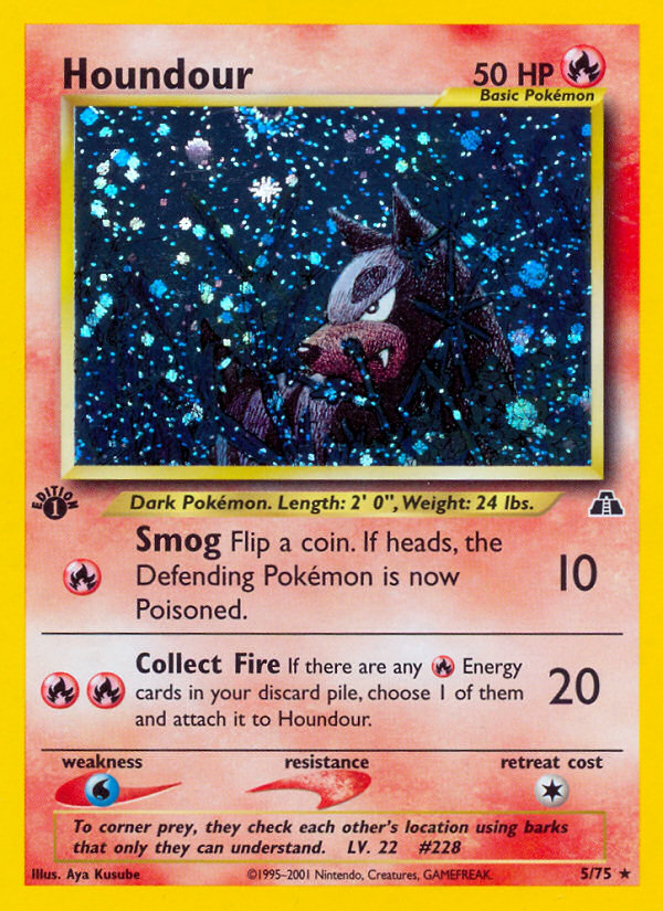 Houndour (5/75) [Neo Discovery 1st Edition] | Mindsight Gaming