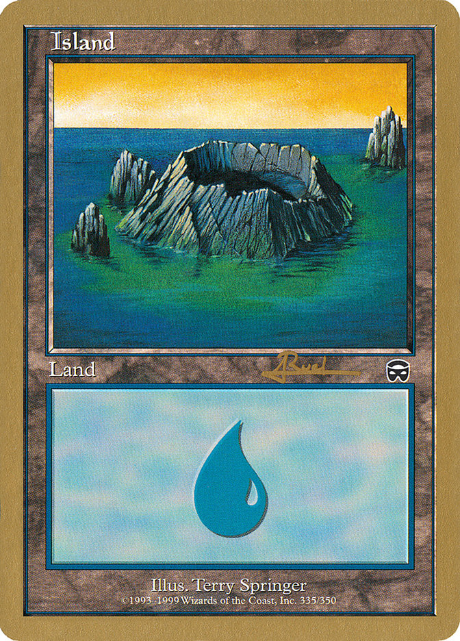 Island (335) (Antoine Ruel) [World Championship Decks 2001] | Mindsight Gaming