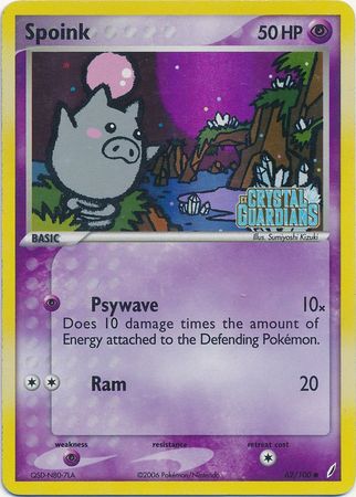 Spoink (62/100) (Stamped) [EX: Crystal Guardians] | Mindsight Gaming