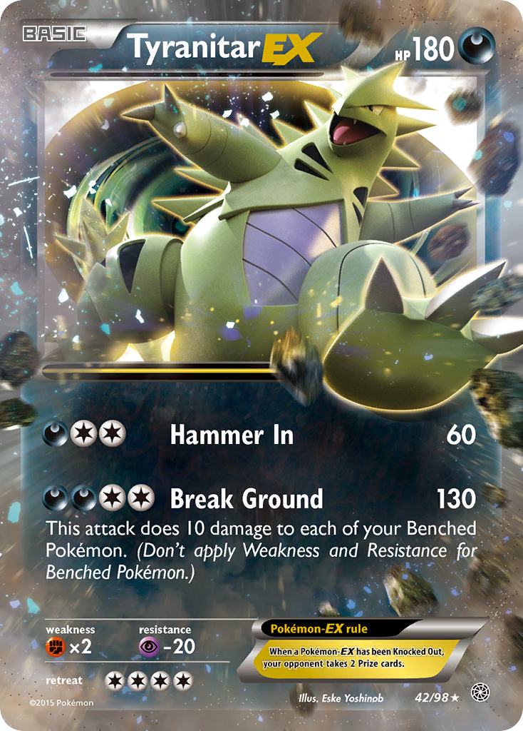 Tyranitar EX (42/98) [XY: Ancient Origins] | Mindsight Gaming