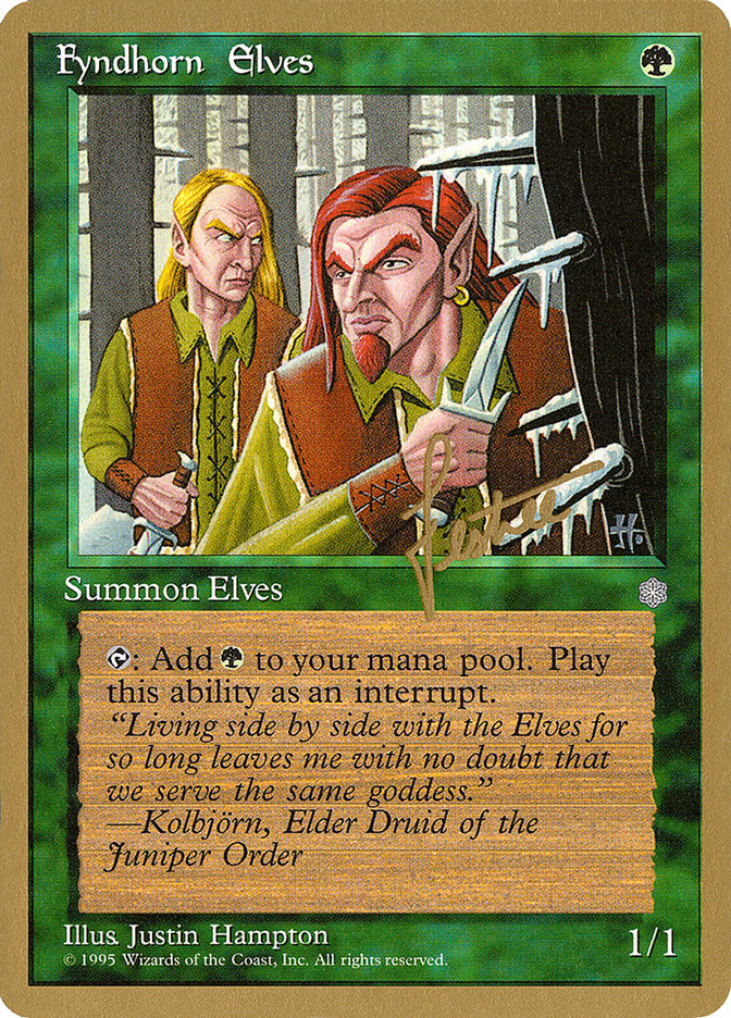 Fyndhorn Elves (Bertrand Lestree) [Pro Tour Collector Set] | Mindsight Gaming