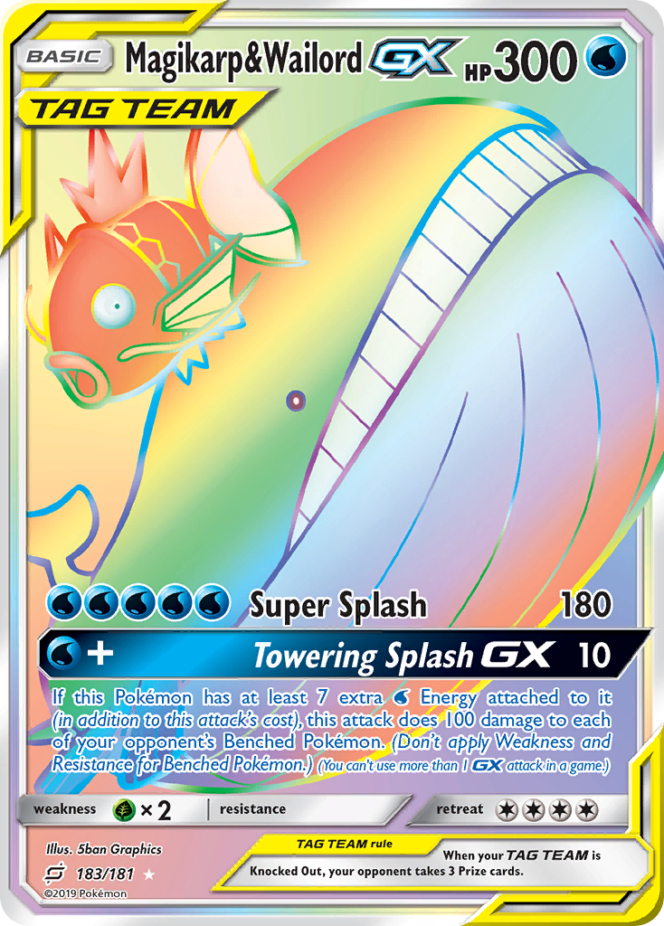 Magikarp & Wailord GX (183/181) [Sun & Moon: Team Up] | Mindsight Gaming