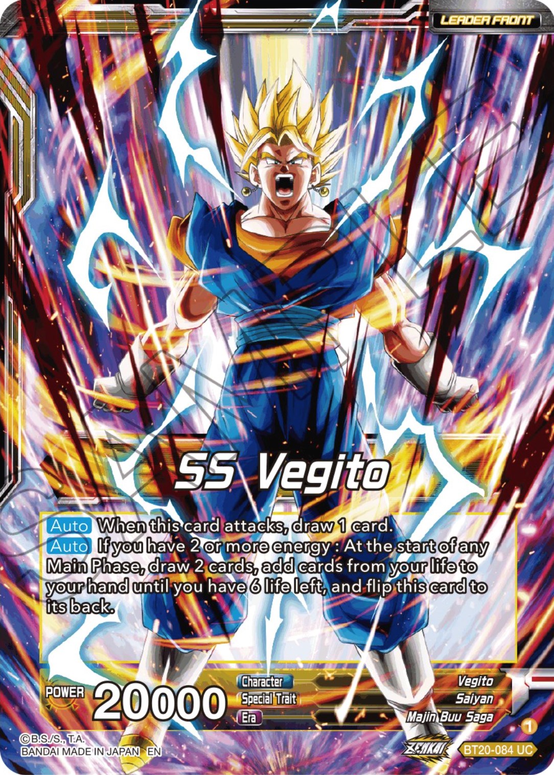 SS Vegito // Son Goku & Vegeta, Path to Victory (BT20-084) [Power Absorbed Prerelease Promos] | Mindsight Gaming