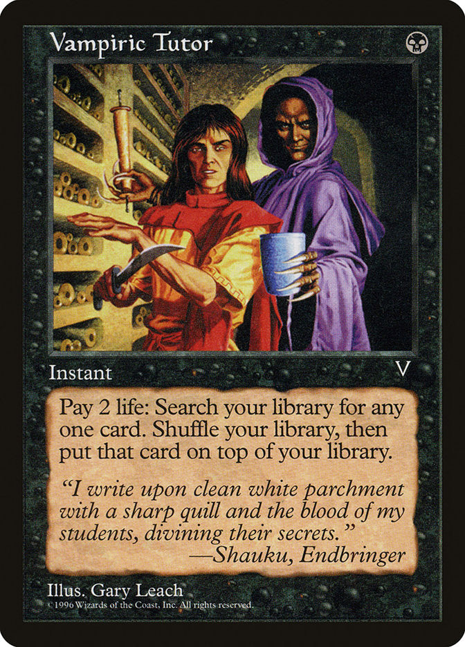 Vampiric Tutor [Visions] | Mindsight Gaming