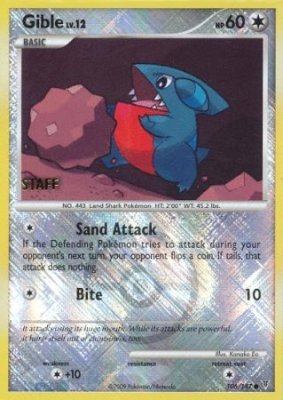 Gible (106/147) (Championship Promo Staff) [Platinum: Supreme Victors] | Mindsight Gaming