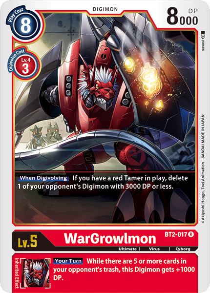 WarGrowlmon [BT2-017] [Release Special Booster Ver.1.0] | Mindsight Gaming