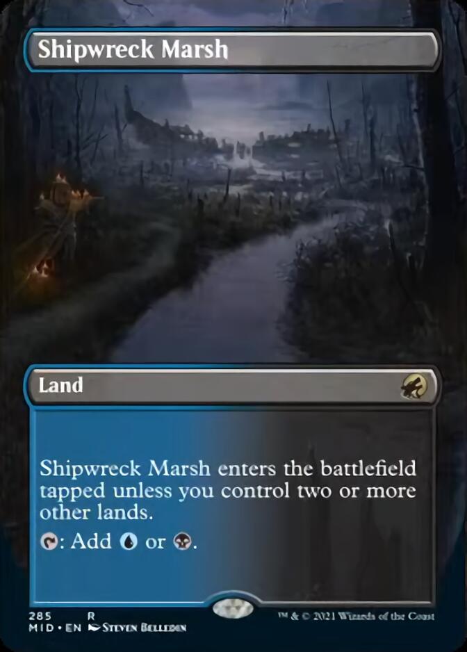 Shipwreck Marsh (Borderless) [Innistrad: Midnight Hunt] | Mindsight Gaming