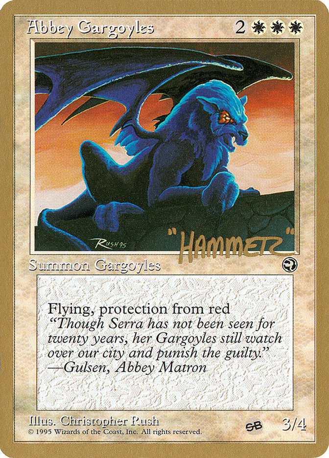 Abbey Gargoyles (Shawn "Hammer" Regnier) (SB) [Pro Tour Collector Set] | Mindsight Gaming