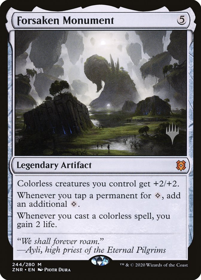 Forsaken Monument (Promo Pack) [Zendikar Rising Promos] | Mindsight Gaming