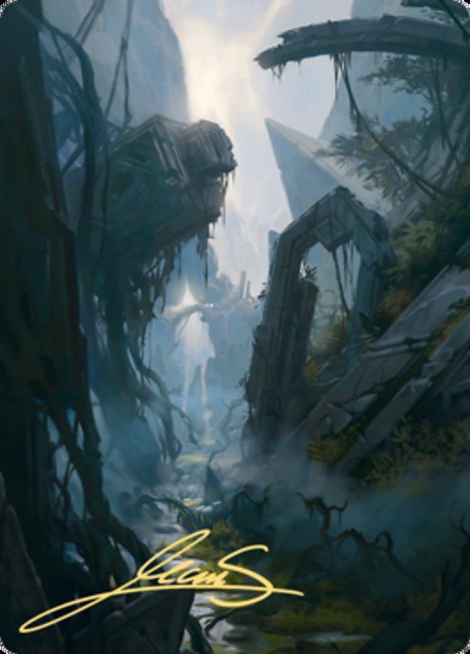 Swamp 2 Art Card (Gold-Stamped Signature) [Zendikar Rising Art Series] | Mindsight Gaming