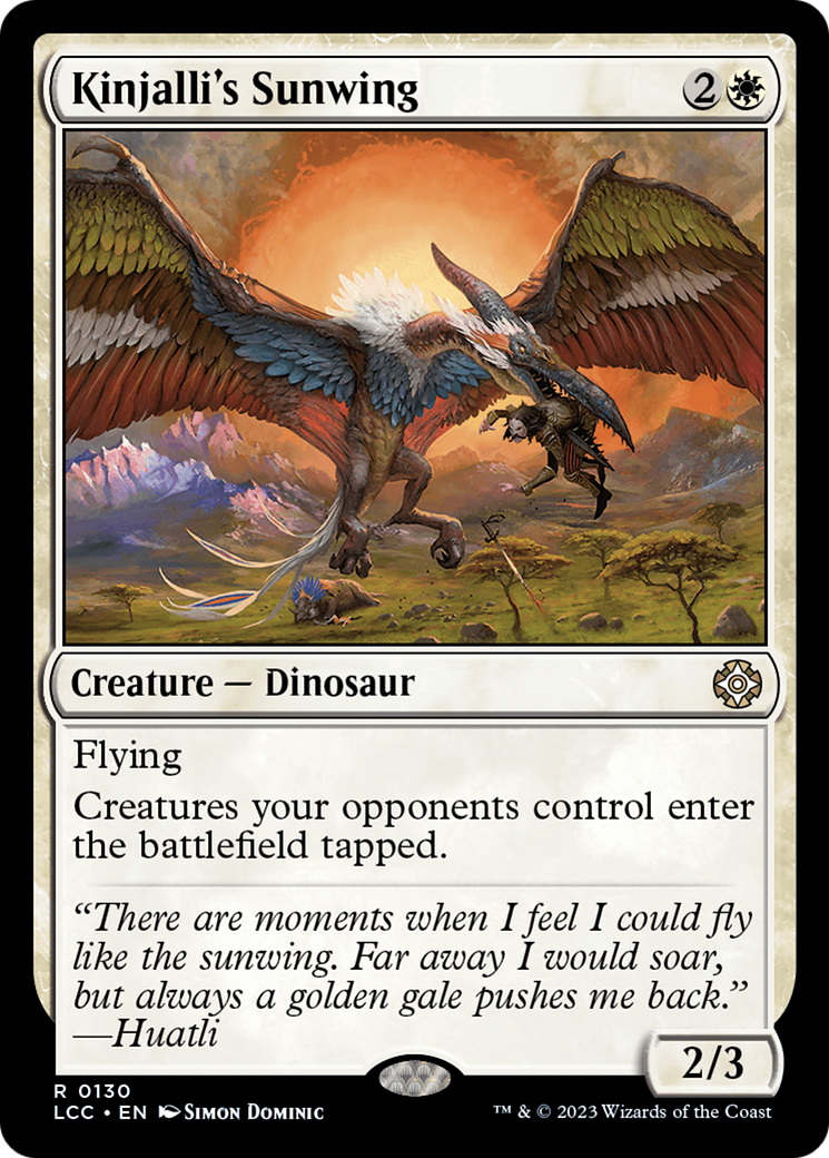 Kinjalli's Sunwing [The Lost Caverns of Ixalan Commander] | Mindsight Gaming