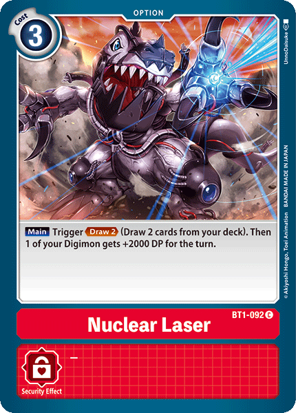 Nuclear Laser [BT1-092] [Release Special Booster Ver.1.0] | Mindsight Gaming