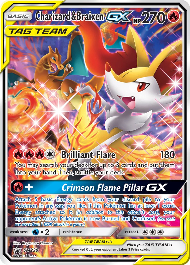 Charizard & Braixen GX (SM230) [Sun & Moon: Black Star Promos] | Mindsight Gaming