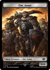 Orc Army (0019) // Food (0022) Double-Sided Token (Surge Foil) [The Lord of the Rings: Tales of Middle-Earth Tokens] | Mindsight Gaming