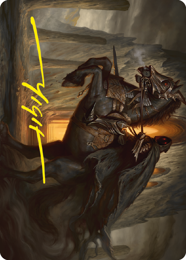 Nazgul Art Card (Gold-Stamped Signature) [The Lord of the Rings: Tales of Middle-earth Art Series] | Mindsight Gaming