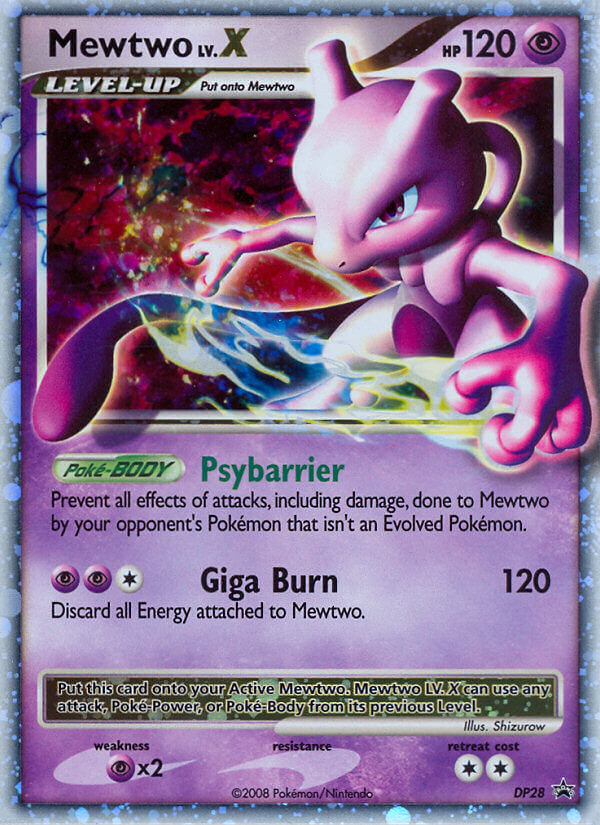 Mewtwo LV.X (DP28) [Diamond & Pearl: Black Star Promos] | Mindsight Gaming