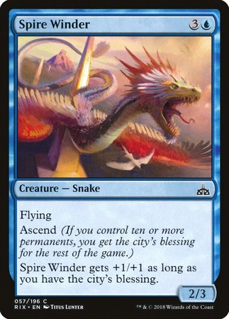 Spire Winder [Rivals of Ixalan] | Mindsight Gaming