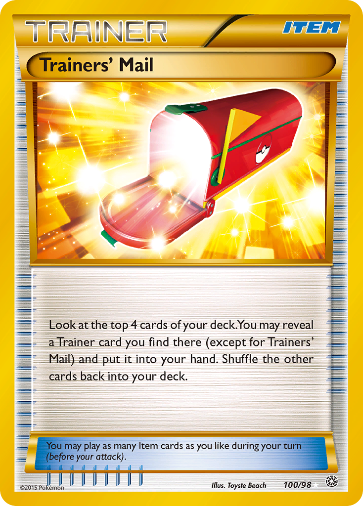 Trainers' Mail (100/98) [XY: Ancient Origins] | Mindsight Gaming