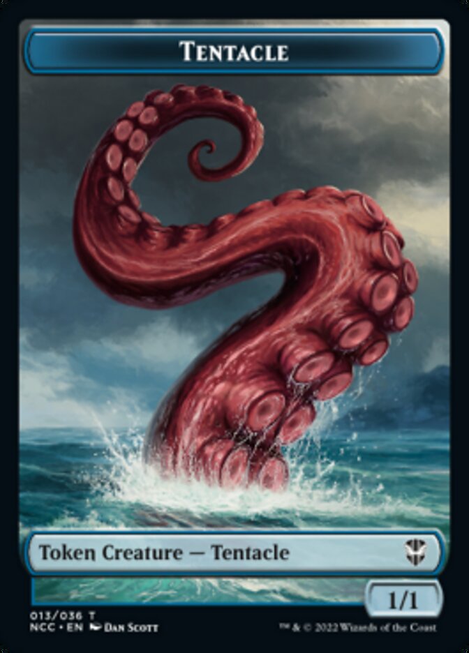 Tentacle // Champion of Wits Double-sided Token [Streets of New Capenna Commander Tokens] | Mindsight Gaming