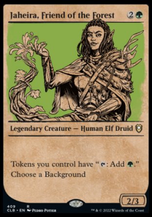 Jaheira, Friend of the Forest (Showcase) [Commander Legends: Battle for Baldur's Gate] | Mindsight Gaming