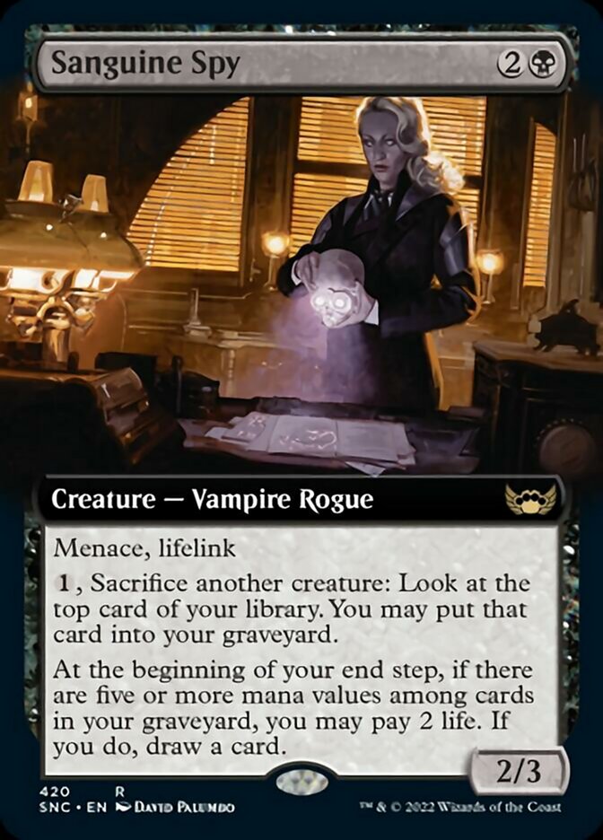 Sanguine Spy (Extended Art) [Streets of New Capenna] | Mindsight Gaming