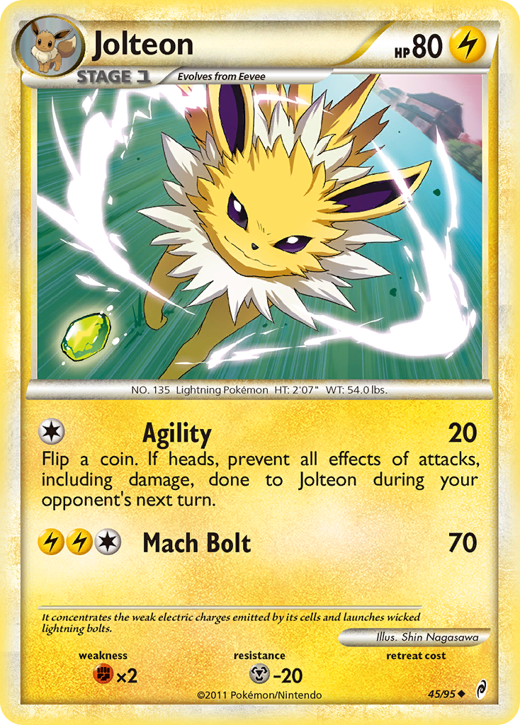 Jolteon (45/95) [HeartGold & SoulSilver: Call of Legends] | Mindsight Gaming