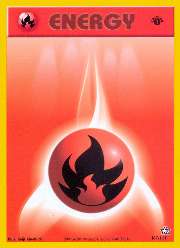 Fire Energy (107/111) [Neo Genesis 1st Edition] | Mindsight Gaming