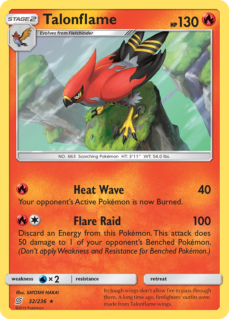 Talonflame (32/236) [Sun & Moon: Unified Minds] | Mindsight Gaming