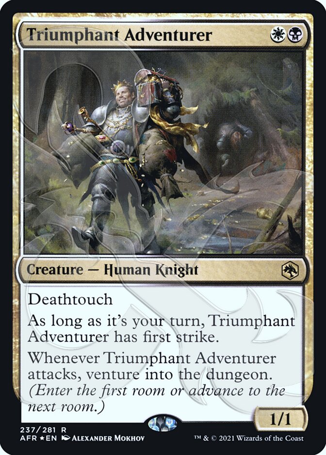 Triumphant Adventurer (Ampersand Promo) [Dungeons & Dragons: Adventures in the Forgotten Realms Promos] | Mindsight Gaming