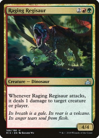 Raging Regisaur [Rivals of Ixalan] | Mindsight Gaming