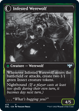 Infestation Expert // Infested Werewolf [Innistrad: Double Feature] | Mindsight Gaming