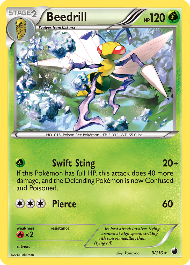 Beedrill (3/116) [Black & White: Plasma Freeze] | Mindsight Gaming