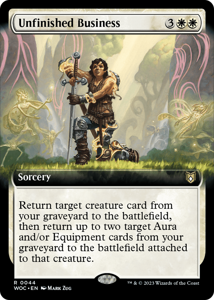 Unfinished Business (Extended Art) [Wilds of Eldraine Commander] | Mindsight Gaming