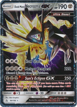 Dusk Mane Necrozma GX (90/156) (Jumbo Card) [Sun & Moon: Ultra Prism] | Mindsight Gaming