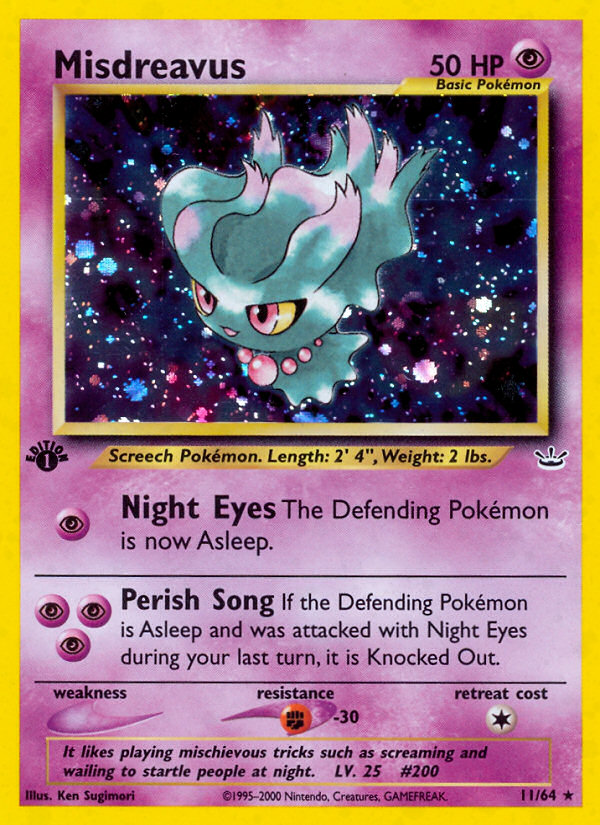 Misdreavus (11/64) [Neo Revelation 1st Edition] | Mindsight Gaming