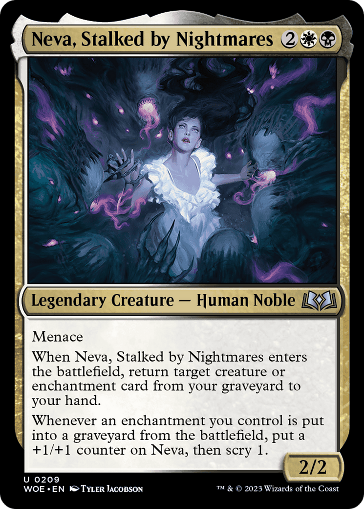 Neva, Stalked by Nightmares [Wilds of Eldraine] | Mindsight Gaming