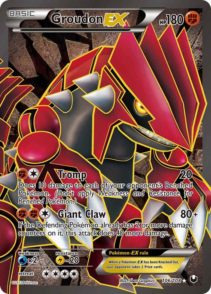 Groudon EX (106/108) [Black & White: Dark Explorers] | Mindsight Gaming