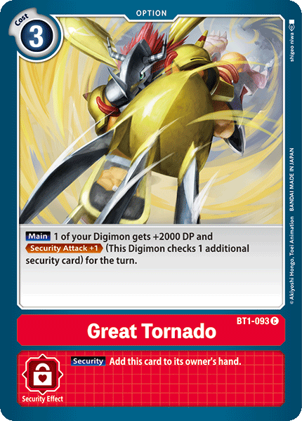 Great Tornado [BT1-093] [Release Special Booster Ver.1.0] | Mindsight Gaming