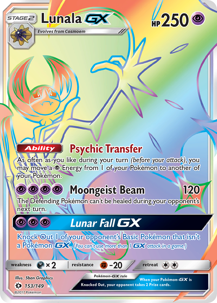 Lunala GX (153/149) [Sun & Moon: Base Set] | Mindsight Gaming