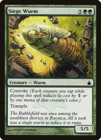 Siege Wurm [Ravnica: City of Guilds] | Mindsight Gaming