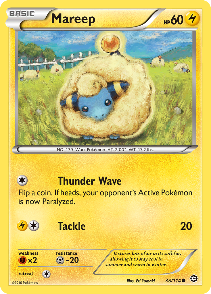 Mareep (38/114) [XY: Steam Siege] | Mindsight Gaming