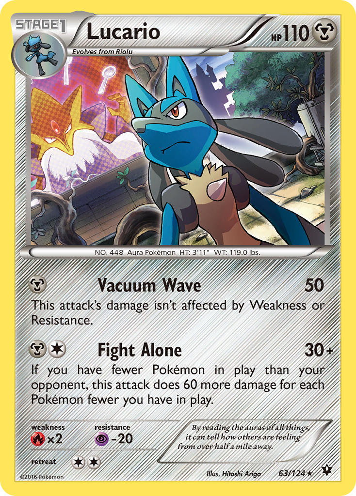 Lucario (63/124) (Cosmos Holo) [XY: Fates Collide] | Mindsight Gaming