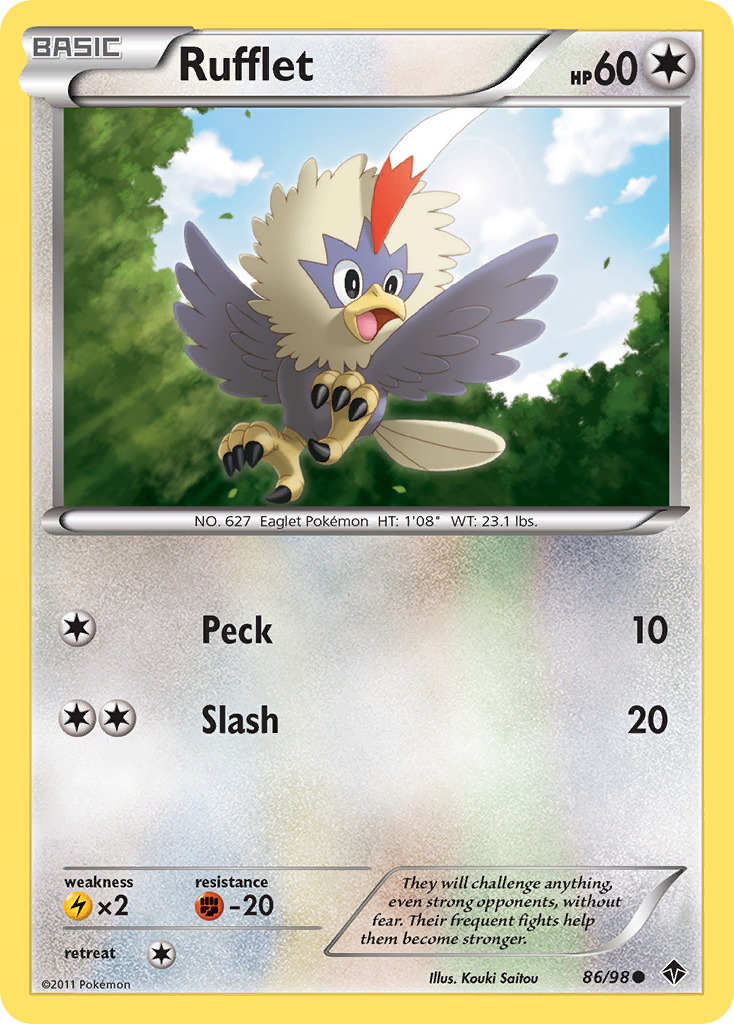 Rufflet (86/98) [Black & White: Emerging Powers] | Mindsight Gaming