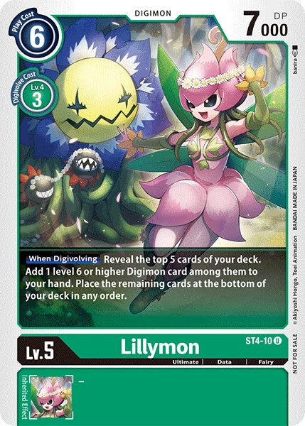 Lillymon [ST4-10] (Official Tournament Pack Vol.3) [Starter Deck: Giga Green Promos] | Mindsight Gaming