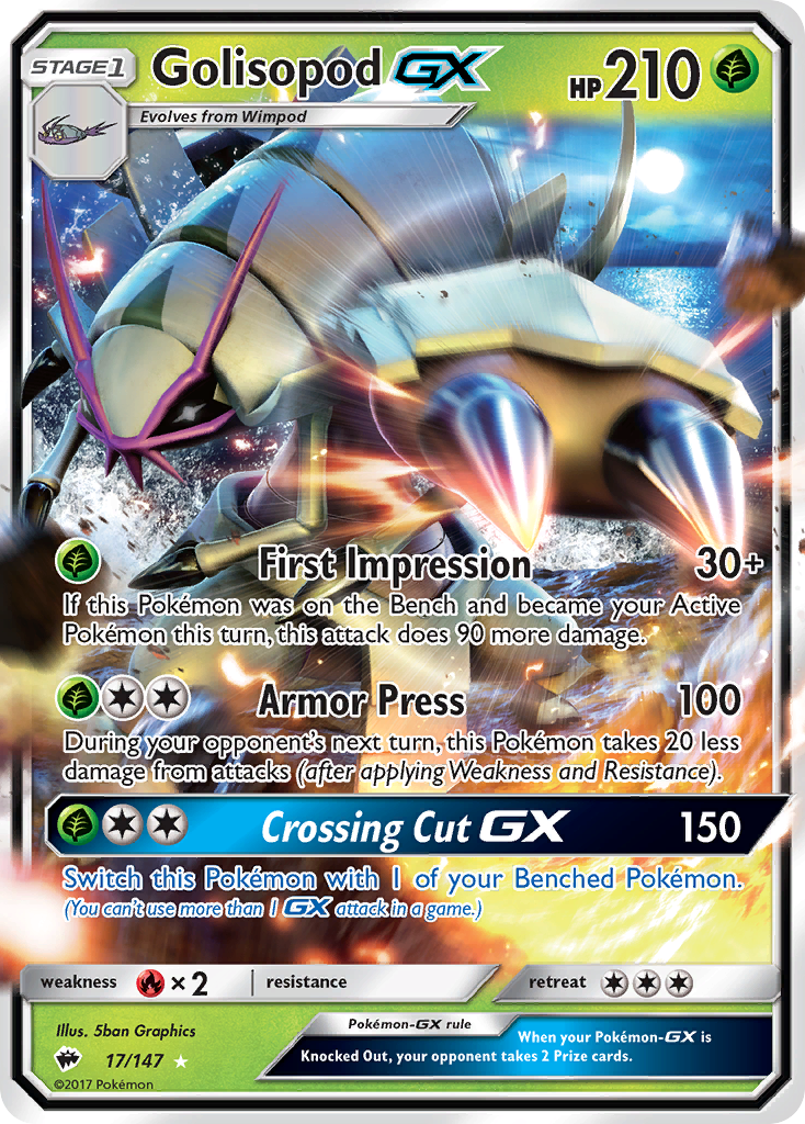 Golisopod GX (17/147) [Sun & Moon: Burning Shadows] | Mindsight Gaming