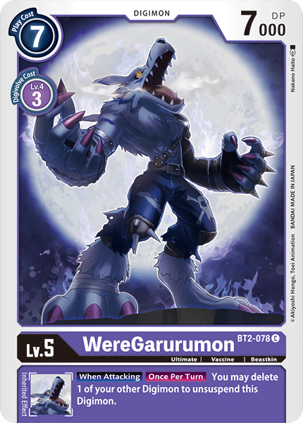 WereGarurumon [BT2-078] [Release Special Booster Ver.1.0] | Mindsight Gaming